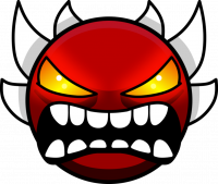 Создать мем Geometry Dash Злобный Смайл