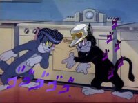 Создать мем Jojo Томас Хигашигата и Бутч Куджо