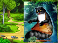 Создать мем Кот баюн
