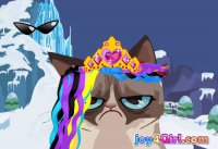 Создать мем Котик в парикмахерской