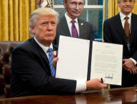 Создать мем Путин подписан друг США