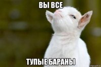 вы все тупые бараны