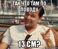 так что там по поводу 13 см?