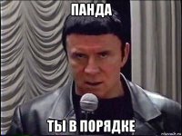 панда ты в порядке