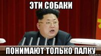 эти собаки понимают только палку