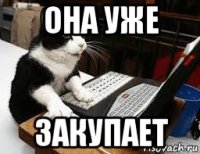 она уже закупает
