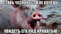 ставь чеснок если не хочешь увидеть его под кроватью