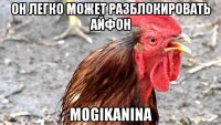 он легко может разблокировать айфон mogikanina