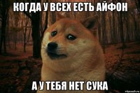 когда у всех есть айфон а у тебя нет сука