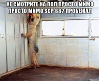 не смотрите на пол просто мимо просто мимо scp 682 пробежал 