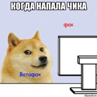 когда напала чика 