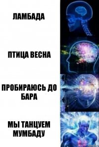 Ламбада Птица весна Пробираюсь до бара Мы танцуем мумбаду