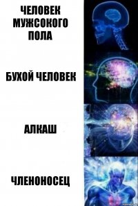 Человек мужсокого пола Бухой человек Алкаш Членоносец
