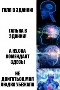 Галя в здании! Галька в здании! А ну,СКА комендант здесь! Не двигаться,моя Людка убежала