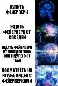 Купить фейерверк Ждать фейерверк от соседей Ждать фейерверк от соседей пока они ждут его от тебя Посмотреть на Ютубе видео с фейерверками