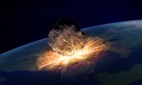 Создать мем The giant asteroid Apophis fly in the ground in 2036
