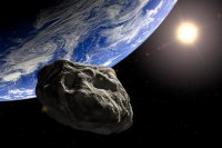 Создать мем The huge asteroid apophis has collide in 2036