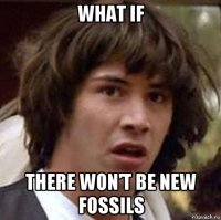 what if there won’t be new fossils