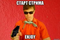 старт стрима enjoy