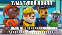 зума тупой понял крепыш не орииииииииииииии арррррррррррррррррррррр