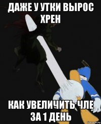 даже у утки вырос хрен как увеличить чле за 1 день