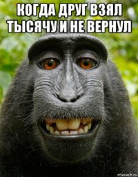 когда друг взял тысячу и не вернул 