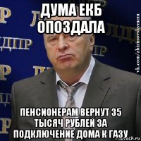 дума екб опоздала пенсионерам вернут 35 тысяч рублей за подключение дома к газу