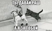 ты давай раш а я за тобой