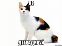 не деградируй