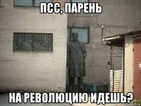 псс, парень на революцию идешь?