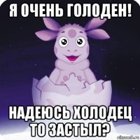 я очень голоден! надеюсь холодец то застыл?