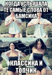 когда услышала те самые слова от бамсика классика и топчик