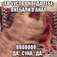 то чуство когда тебе виебали в анал ооооооо..... да...сука...да...