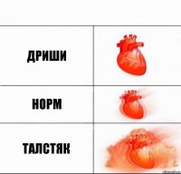 Дриши норм талстяк