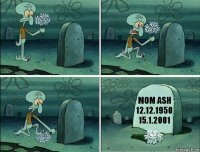 Mom Ash 12.12.1950
15.1.2001