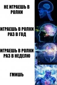 Не играешь в ролки Играешь в ролки раз в год Играешь в ролки раз в неделю ГМишь