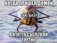 когда пришел домой а кто-то съел твой тортик