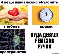 куда девает Ремезов ручки