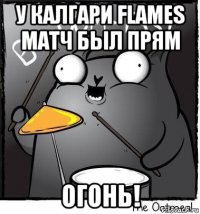 у калгари flames матч был прям огонь!
