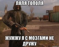 ляля тополя жужжу я с мозгами не дружу