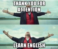 thank you for attention learn english