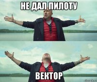 не дал пилоту вектор