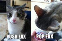 PUSH EAX POP EBX
