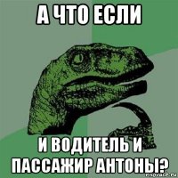 а что если и водитель и пассажир антоны?