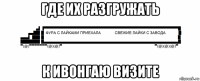 где их разгружать к ивонгаю визите