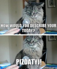 How would you describe your today? Pizdatyj!
