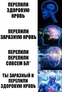 Перелили здоровую кровь перелили заразную кровь перелили перелили совсем бл* ты заразный и перелили здоровую кровь