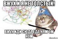 вжух и я не толстый! вжух иди сюда еда ням ом ном