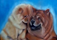 Baby and mum chow chow