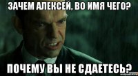 зачем алексей, во имя чего? почему вы не сдаетесь?